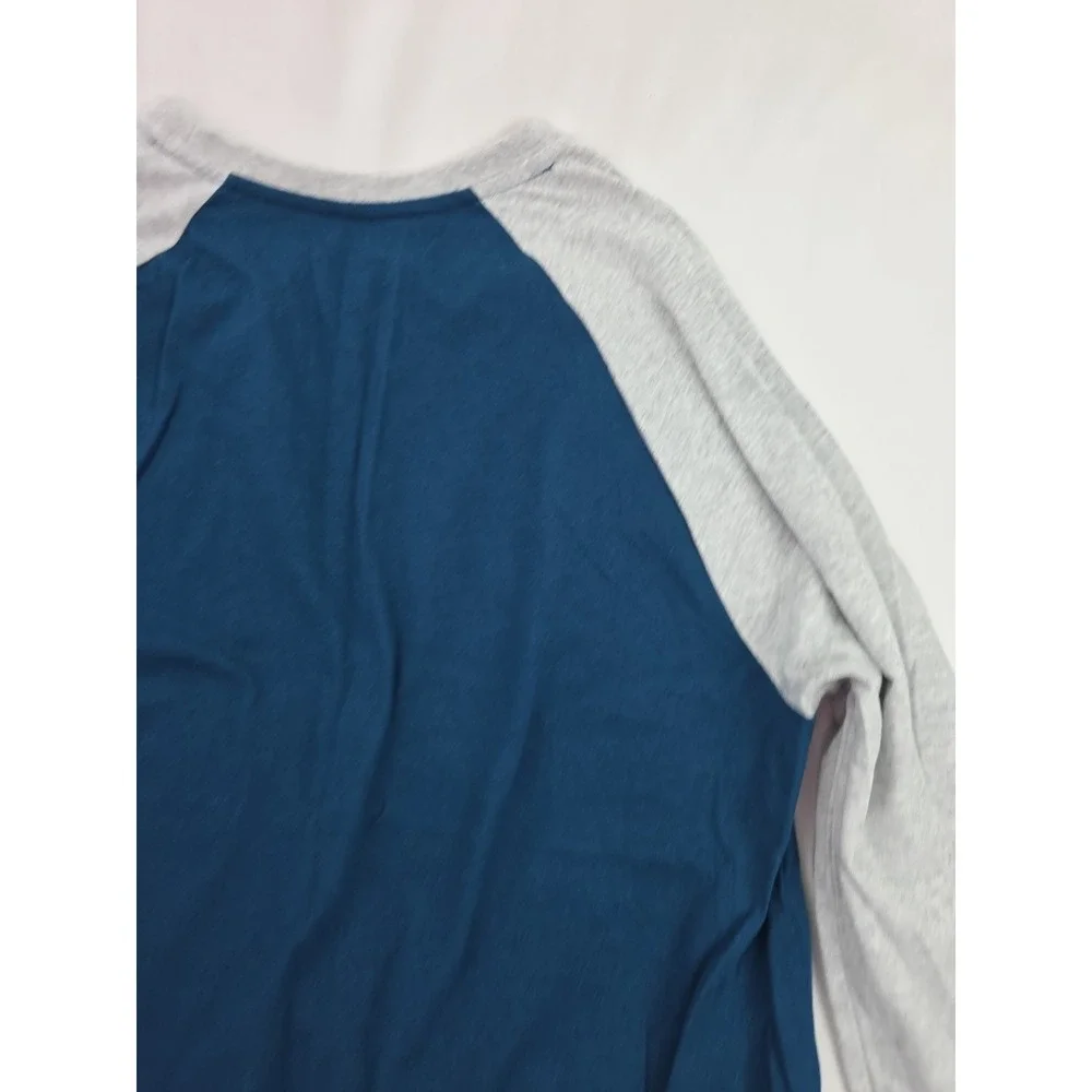 Hurley Shirt Men's Blue-Green/Gray Long Sleeve T-Shirt Size Large - Picture 12 of 14